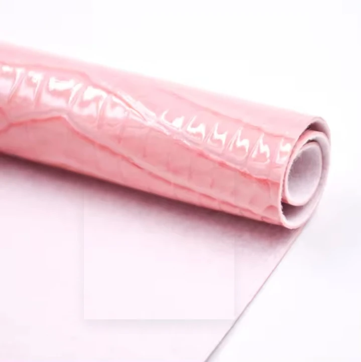 Crocodile Design Patent PVC Synthetic Vinyl Lartificial Leather
