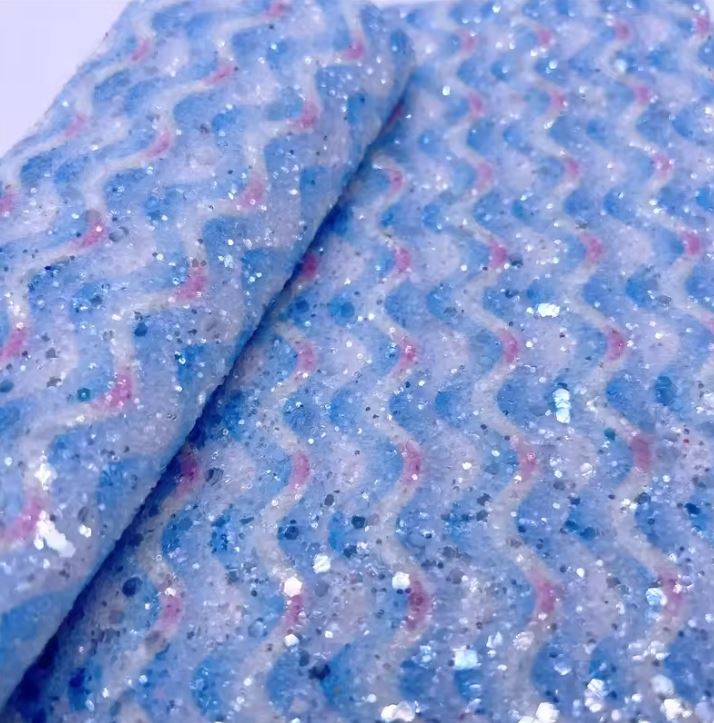 Rainbow Glitter With Felt Backing For Shoes Bags Hairbows DIY Craft