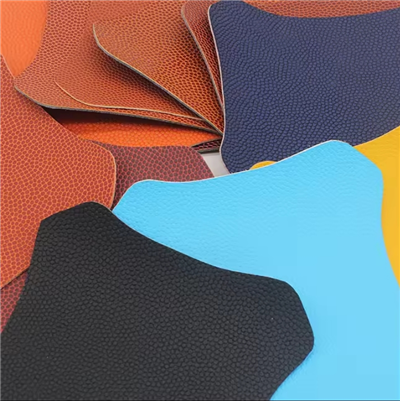 Tissu en cuir synthétique PU gaufré de haute qualité pour le basket-ball