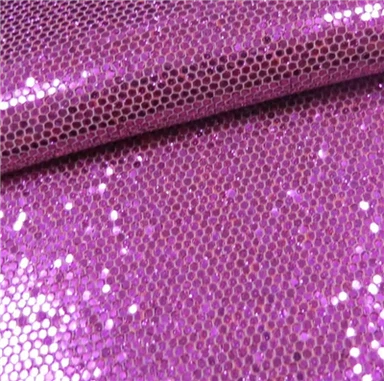 Tissu en cuir PU naturel pailleté