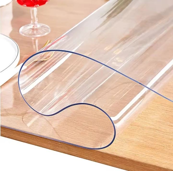 Wholesale Waterproof Clear Durable Transparent Table Cloth Plastic PVC Sheet Tablecloth Protector